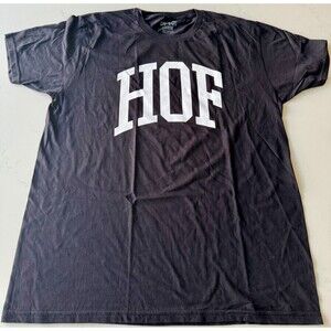 Capalot Men’s Hall of Fame HOF Acronym T-Shirt Black Medium Rap Hip Hop Tee